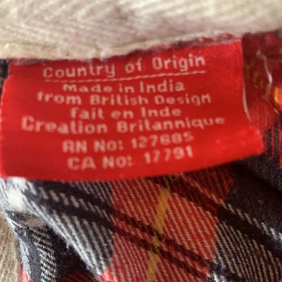 🌈 3/$20 Super dry zip up red plaid long sleeve flannel top - Picture 9 of 9